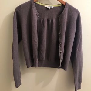 Boden Cashmere Sweater Purple/Brown